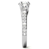 10K Gold 14K Gold 18K Gold Round Cut Moissanite Engagement Ring