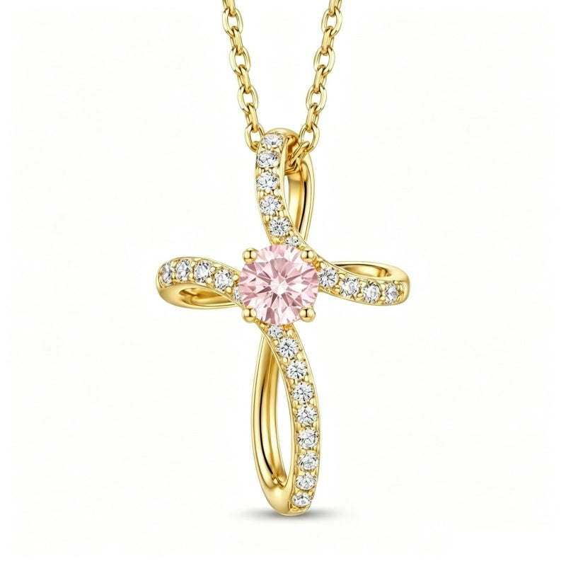 14K Gold Plated Cross Pendant Necklace for Women Faith Jewelry for Anniversary Christmas  Birthday Mother's Day
