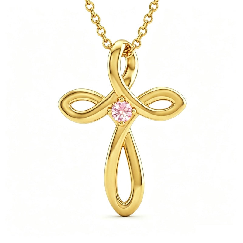 14K Gold Plated Cross Pendant Necklace for Women Faith Jewelry for Anniversary Christmas  Birthday Mother's Day