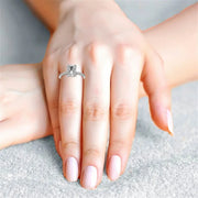 10K Gold 14K Gold 18K Gold Emerald Cut Halo Moissanite Engagement Ring
