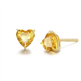 14k Solid Yellow Gold Stud Earrings 1.25cttw Genuine Natural Gemstone Prong Cluster Stud Earrings Jewelry Gifts for Her