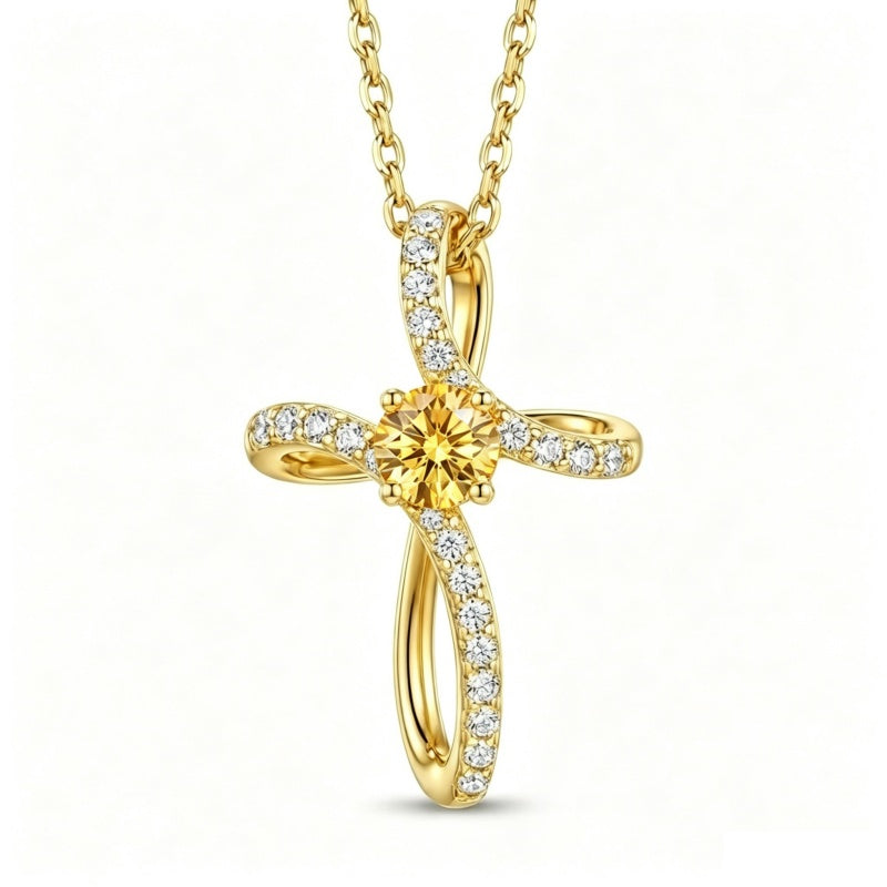 14K Gold Plated Cross Pendant Necklace for Women Faith Jewelry for Anniversary Christmas  Birthday Mother's Day