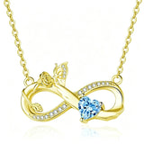 14K Gold Plated Birthstone Butterfly Necklace for Women Ideal Gift for Anniversary Christmas Birthday