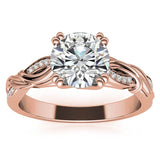 925 Sterling Silver White Gold/Yellow Gold/Rose Gold Plated Moissanite Couple Engagement Ring