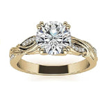 925 Sterling Silver White Gold/Yellow Gold/Rose Gold Plated Moissanite Couple Engagement Ring