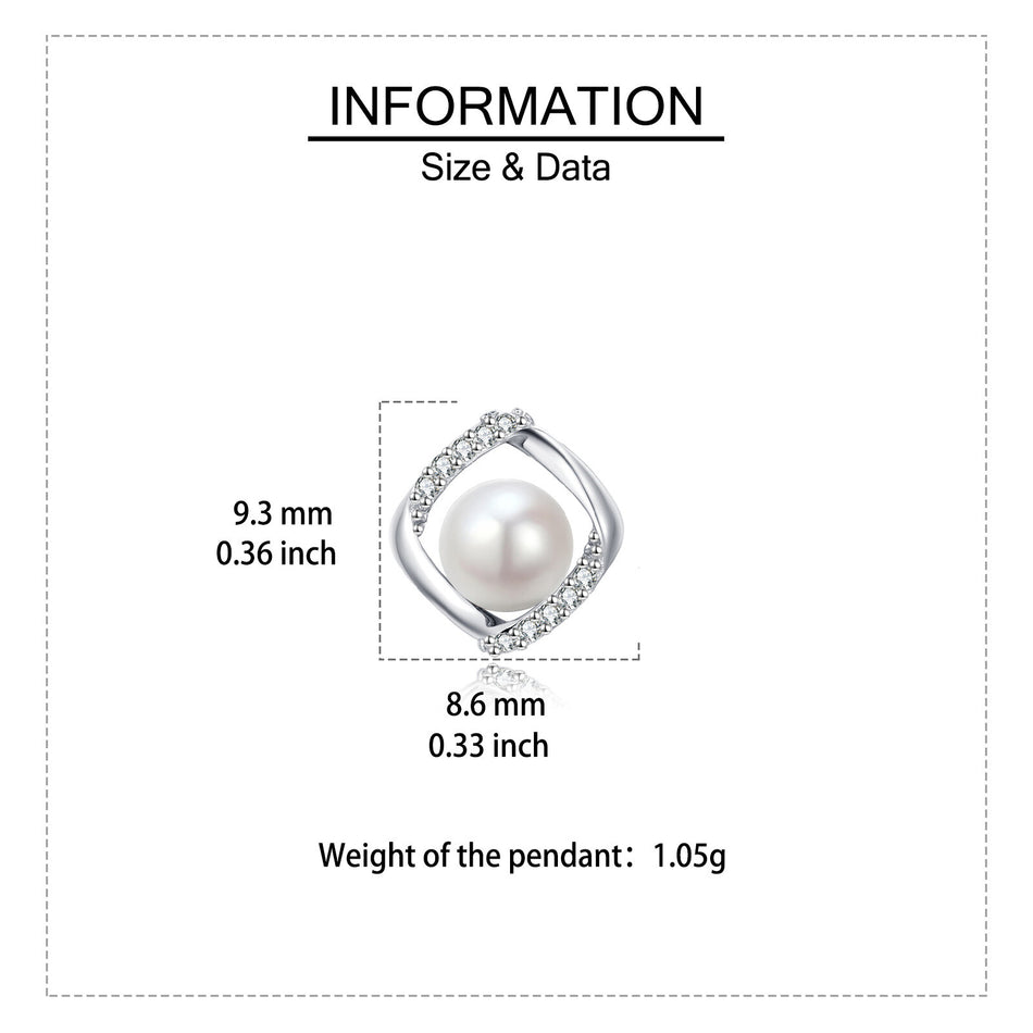 925 Sterling Silver Elegant Twisted Silver Pearl Earrings With Zircon-accented Studs