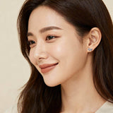 925 Sterling Silver Elegant Zircon Bow Stud Earrings ¨C Luxurious Sterling Silver Jewelry