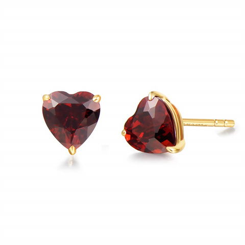 14k Gold 1.25cttw Genuine Natural Gemstone Stud Earrings