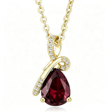 14K Gold Plated  Teardrop Birthstone Pendant Necklace Birthday Gifts for Women