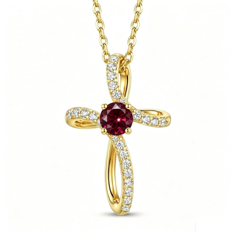 14K Gold Plated Cross Pendant Necklace for Women Faith Jewelry for Anniversary Christmas  Birthday Mother's Day