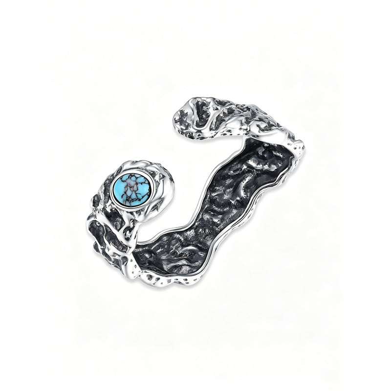 Sterling Silver Turquoise Adjustable  Rings for Women