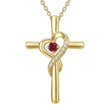 14K Gold Plated Cross Pendant Necklace for Women Faith Jewelry for Anniversary Christmas  Birthday Mother's Day