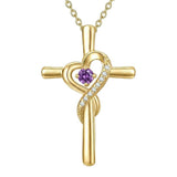 14K Gold Plated Cross Pendant Necklace for Women Faith Jewelry for Anniversary Christmas  Birthday Mother's Day