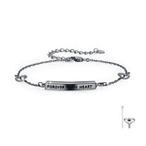 Sterling Silver Memorial Urn Bracelet Engraved With Forever in My Heart