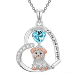 Sterling Silver 12 Month Birthstone Yorkshire Pendant Necklace