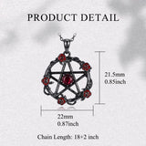 Sterling Silver Black Heart Skeleton Birthstone Necklace With Engraved Halloween Gift