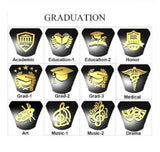 Sterling Silver Personalized Engraved Birthstone Class Ring