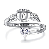 Sterling Silver Miscarriage Mother Loss of Pregnancy Ring Losing Child for Women