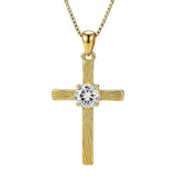 14K Gold Plated  Birthstone Cross Necklace  Pendant Necklace Mother's Day Birthday Gifts for Women
