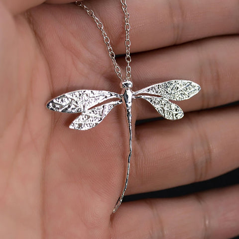 Sterling Silver Dragonfly Pendant Necklace