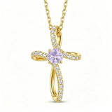 14K Gold Plated Cross Pendant Necklace for Women Faith Jewelry for Anniversary Christmas  Birthday Mother's Day