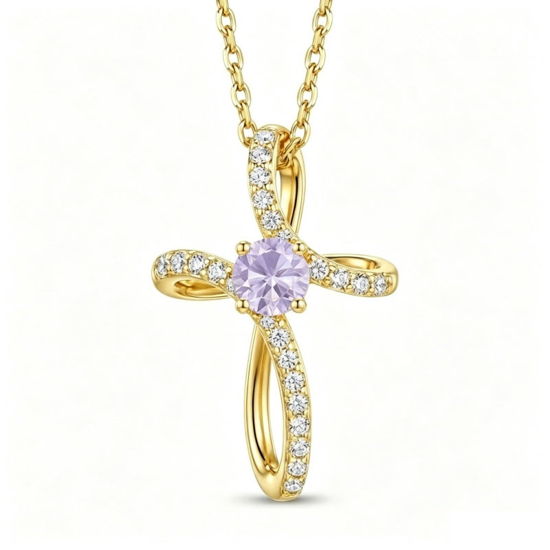 14K Gold Plated Cross Pendant Necklace for Women Faith Jewelry for Anniversary Christmas  Birthday Mother's Day
