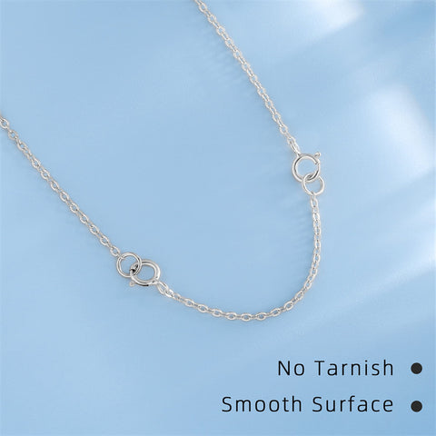 Sterling Silver 3 Pcs Extender Chain Necklace