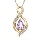 14K Gold Plated  Birthstone Infinity Symbol Pendant  Necklace Anniversary Christmas Birthday Jewelry Gift