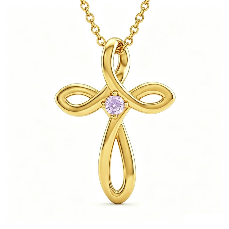 14K Gold Plated Cross Pendant Necklace for Women Faith Jewelry for Anniversary Christmas  Birthday Mother's Day