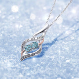 Sterling Silver Sister Pendant Necklace With Engraved