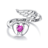 Sterling Silver Miscarriage Ring Mother Loss of Pregnancy Rings Infant Loss Jewelry Memorial Losing Child for Women Mom