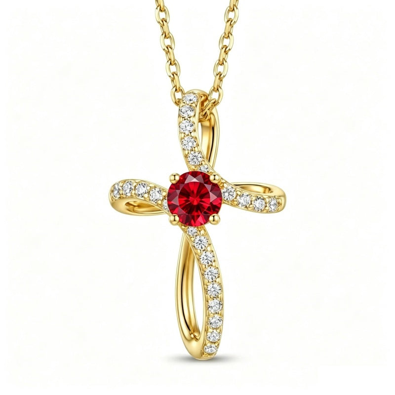 14K Gold Plated Cross Pendant Necklace for Women Faith Jewelry for Anniversary Christmas  Birthday Mother's Day