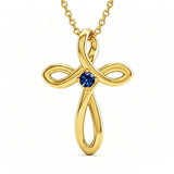 14K Gold Plated Cross Pendant Necklace for Women Faith Jewelry for Anniversary Christmas  Birthday Mother's Day