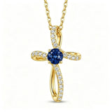 14K Gold Plated Cross Pendant Necklace for Women Faith Jewelry for Anniversary Christmas  Birthday Mother's Day