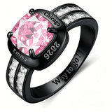 Sterling Silver Personalized Graduation Ring for Class of 2026