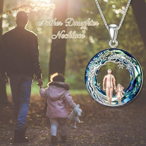 Sterling Silver  Crystal Tree of Life Mother Daughter Father Daughter Sisters Friends Pendant Necklace for Women