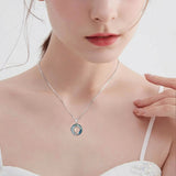 Sterling Silver  Crystal Tree of Life Mother Daughter Father Daughter Sisters Friends Pendant Necklace for Women