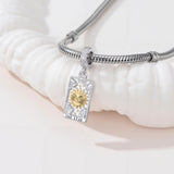 Sterling Silver Cubic Zirconia  Star Tarot Card Sun Tarot Card Charm Beads