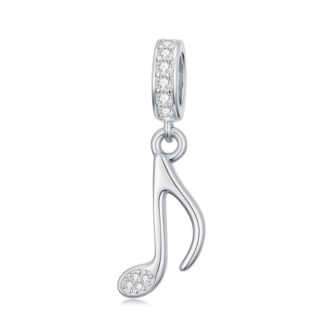 Sterling Silver Music Note Guitar  Piano  Violin  Drum Set Flute Harp Saxophone Charm Beads