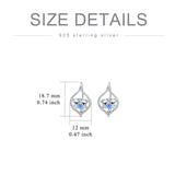 Sterling Silver Koala Leverback Earrings