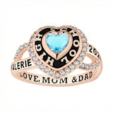 Sterling Silver Custom  High School College Graduation Class Ring Graduation Gifts for Women