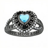 Sterling Silver Custom  High School College Graduation Class Ring Graduation Gifts for Women