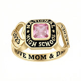 Sterling Silver  Personalized  High School College Graduation Class Ring 2026 Graduation Gifts for Women