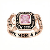 Sterling Silver  Personalized  High School College Graduation Class Ring 2026 Graduation Gifts for Women