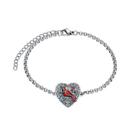 Sterling Silver Heart Urn Bracelet for Ashes Memorial Keepsake Jewelry Gifts for Women