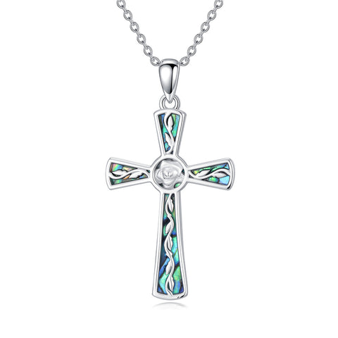 Sterling Silver Abalone Shell Dragonfly Plumeria Rose Sunflower Pendant Necklace