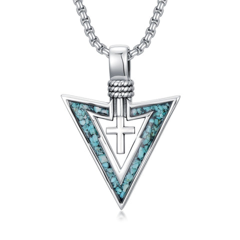 Sterling Silver Cross Celtic Knot Yin Yang Peace Sign Arrowhead Pendant  Necklace