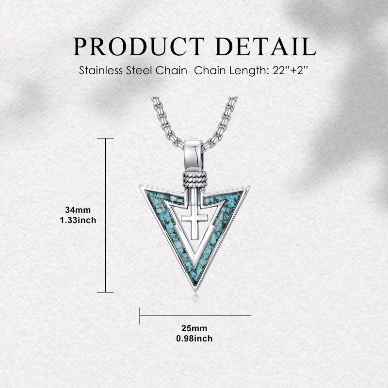 Sterling Silver Cross Celtic Knot Yin Yang Peace Sign Arrowhead Pendant  Necklace