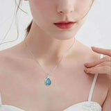 Sterling Silver Lapis Lazuli Black Onyx Moonstone Moss Agate Turquoise Butterfly Dragonfly Hummingbird  Pendant Necklace