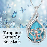 Sterling Silver Lapis Lazuli Black Onyx Moonstone Moss Agate Turquoise Butterfly Dragonfly Hummingbird  Pendant Necklace